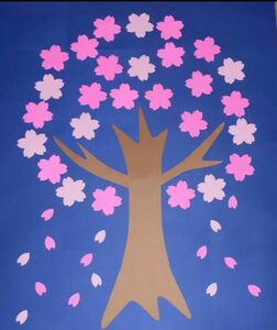 壁面飾り　特大　桜の木