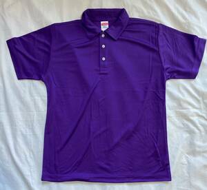 半袖ポロシャツ Mサイズ ユナイテッドアスレ パープル系色 4.7オンス　ドライシルキータッチ 2.255円品-未使用品