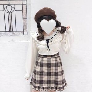 evelyn チェックスカート