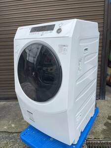 ◇◇2021年製 美品 SHARP シャープ ドラム式洗濯乾燥機 ES-H10F-WL 右開き 斜型 洗濯10kg 乾燥6.0kg 温風洗浄 インバーター搭載
