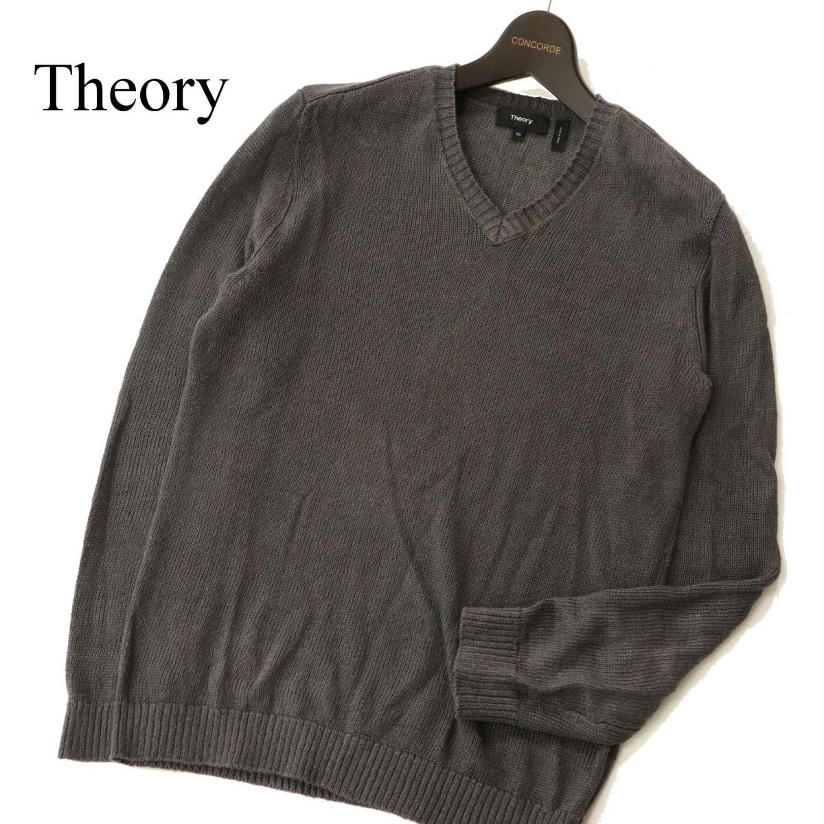 theory セオリー メンズ リネンニット サマーニット 麻 L相当 | www