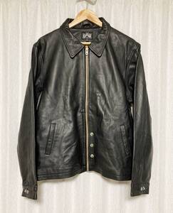 [DRESS HIPPY] 定価44,000 Aviator Jacket アビエーターレザージャケット シングルライダース XL 羊革 ブラック ドレスヒッピー