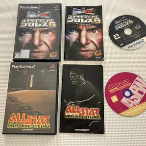 23-PS2-267　プレイステーション2　エキサイティングプロレス6 オールスター・プロレスリング　セット　動作品