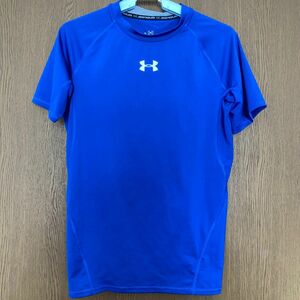 UNDER ARMOR アンダーアーマー サッカー インナー 半袖 青