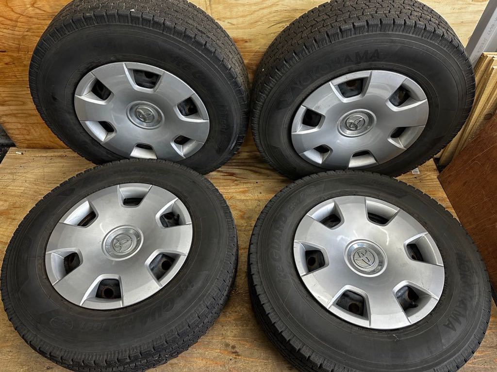 1円~ 200 ハイエース スタッドレス vrx2 215/70/15 アルミホイール