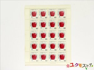 未使用 切手シート りんご100年記念 1975年 20円×20枚 額面400円 日本郵便