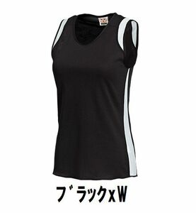 新品 陸上 ランニング シャツ ブラックxW サイズ120 子供 大人 男性 女性 wundou ウンドウ 5520 送料無料