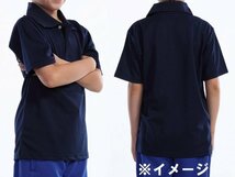 新品 スポーツ 半袖 ポロ シャツ 蛍光レモン サイズ120 子供 大人 男性 女性 wundou ウンドウ 335 送料無料_画像3