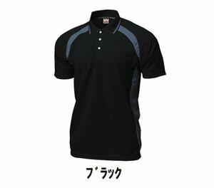 新品 テニス 半袖 シャツ 黒 ブラック サイズ110 子供 大人 男性 女性 wundou ウンドウ 1710 送料無料