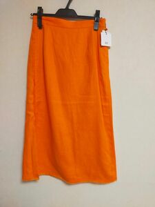 SLY　新品タグ付き　半額以下　スライ　ミドル丈　スリットタイトスカート　オレンジ