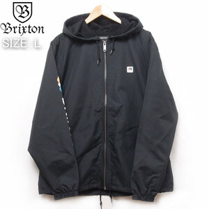 新品 BRIXTON ブリクストン フード ジップジャケット ALTON ZIP HOOD JKT ブラック Lサイズ