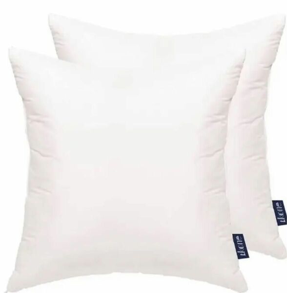 クッション 枕 ヌードクッション(52x52cm・2個セット ホワイト）