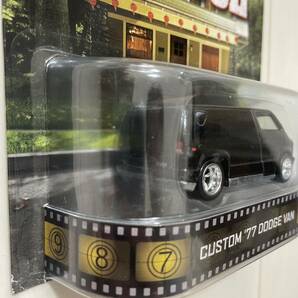 ★レトロエンターテイメント★ Custom 77 Dodge Van Old School カスタム ダッジ バン ホットウィール ミニカーの画像3