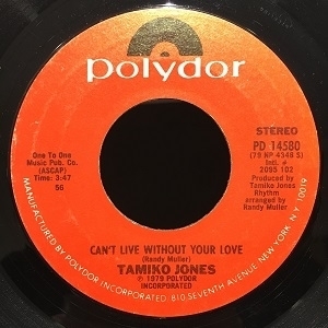 【コピス吉祥寺】TAMIKO JONES/CAN'T LIVE WITHOUT YOUR LOVE(PD14580)