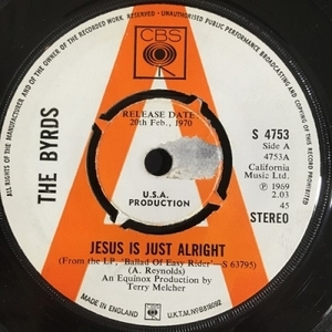 【HMV渋谷】BYRDS/JESUS IS JUST ALRIGHT / IT'S ALL OVER NOW BABY BLUE(S4753)