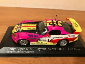 ミニチャンプス 1/43 DODGE VIPER GTS-R デイトナ'00