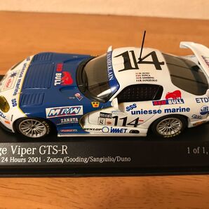 ミニチャンプス 1/43 DODGE VIPER GTS-R デイトナ'01