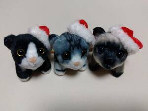 [Неокрытые новые, красивые товары] котенок Petit Mascot BC (Рождество) 3 типа набор