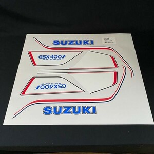 GSX400F 青白 ラインステッカー(品番ST096)【新品】即決GS40XF GSX400FS SUZKI