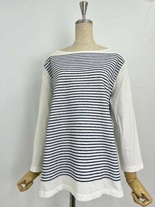  beautiful goods PRADA Prada blouse tops M border Japan regular goods 