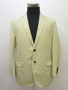  ★sr1175　Brooks Brothers　1818　テーラードジャケット　サイズ42S　ベージュ　TESSUTI SONDRIO　ブルックスブラザーズ　メンズ★