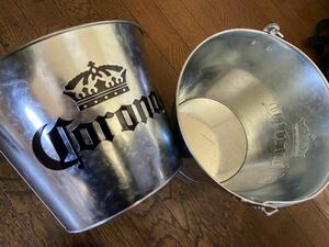 送料無料　2個　未使用　Corona Extra コロナビール エキストラ　限定　ブリキバケツ 非売品