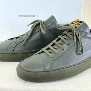 希少《 Dead Stock / COMMON PROJECTS / 1528-3379 》未使用【 コモンプロジェクト イタリア製 グリーン レザー スニーカー 】