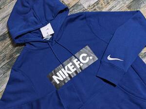 残少 L NIKE F.C プルオーバー フーディ 検 フリース スウェット パーカー サッカー フットサル ナイキ エフシー FC 紺/ネイビー