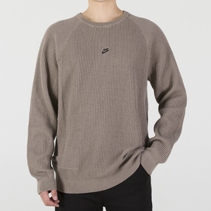  last L Nike Tec pack spring summer knitted @13200 jpy inspection domestic complete sale hard-to-find Golf long sleeve summer sweater ecru beige gray ju