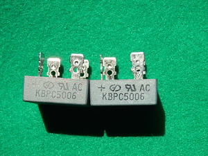 KBPC5006 600V/50A大容量ブリッジダイオード　2個セット【未使用品】
