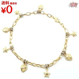 Покупка A18 Anklet Heart &amp; Star YG WG Yellow White Gold