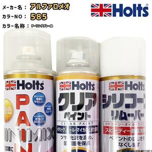 ペイントスプレー アルファロメオ 585 ツーリンググレーM Holts MINIMIX クリアスプレー シリコーンリムーバー セット