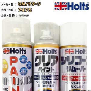 ペイントスプレー GM/サターン 7475 アップルレッド Holts MINIMIX クリアスプレー シリコーンリムーバー セット