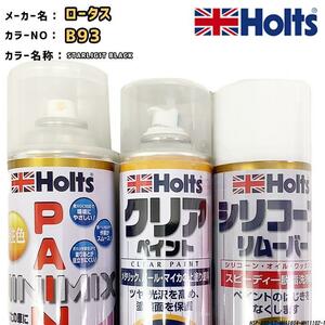 ペイントスプレー ロータス B93 STARLIGIT BLACK Holts MINIMIX クリアスプレー シリコーンリムーバー セット