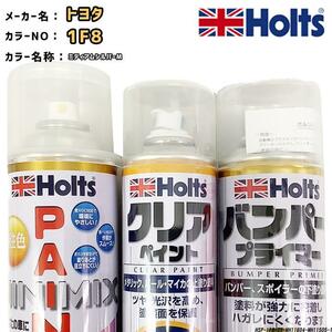 ペイントスプレー トヨタ 1F8 ミディアムシルバーM Holts MINIMIX クリアスプレー バンパープライマー セット