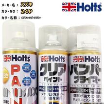 ペイントスプレー スズキ 24P ネプチューンダークブルー Holts MINIMIX クリアスプレー バンパープライマー セット_画像1