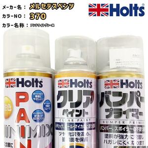 ペイントスプレー メルセデスベンツ 370 アンドライトグレーM Holts MINIMIX クリアスプレー バンパープライマー セット