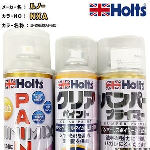 ペイントスプレー ルノー NXA ルージュゴッティーニM Holts MINIMIX クリアスプレー バンパープライマー セット