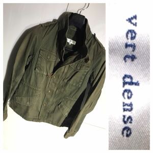 VERT DENSE Vert Dense original leather parts M-65 manner design military herringbone stripe field car Kett khaki M