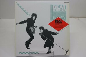 [TK2483LP] LP BOOWY/BEAT EMOTION 盤面良好 見開き歌詞カード ジャケット並み オンリー・ユー収録 CD移行期