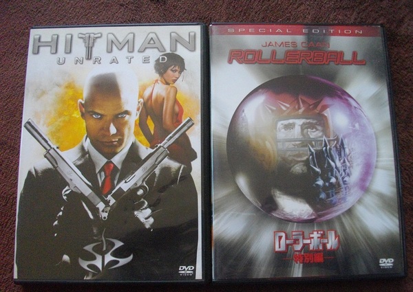 「ヒットマン」「ローラーボール」 中古 DVD　　２本セット　 送料無料　　365