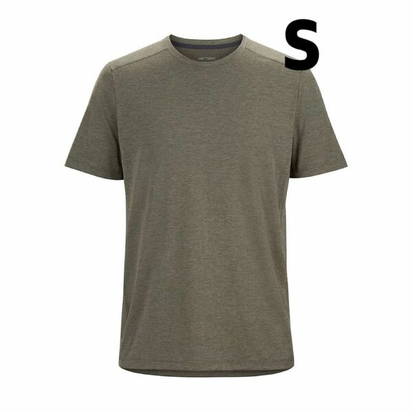 ARC'TERYX アークテリクス　Cormac Arc'Word SS Sサイズ　カーキ　メンズ　Tシャツ　半袖　ロゴ　登山