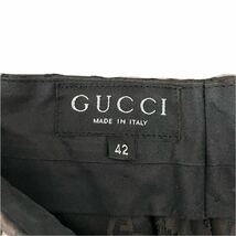 GUCCI グッチ　パンツ　スラックス　GG柄　トムフォード期　ブラウン_画像4