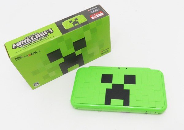 美しい 充電器、新品フィルム付き☆MINECRAFT 2DSLL クリーパー
