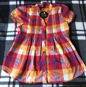  child clothes /90cm/ girl / sleeveless shirt red series 