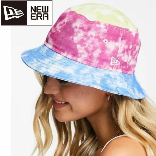 ニューエラ New Era NEW ERA パッチワークタイダイのニューエラバケットハット 帽子 レディース 女性 UVカット 紫外線対策 折りたたみ