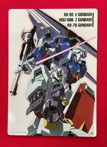 機動戦士ガンダム 安彦良和・山根理宏 GUNDAM DVD LINEUP バンダイビジュアル イラストシート 非売品 当時モノ 希少　A12827