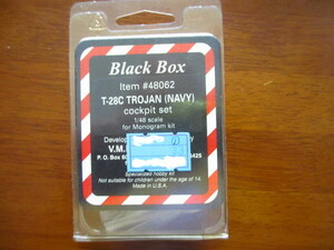 Black Box T-28C Trojan(Navy) cockpit set 1/48 for Monogram kit Item #48062 （未開封）