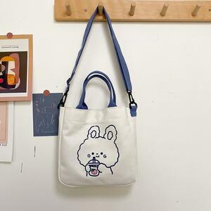 * sale middle * lovely print. canvas tote bag 2WAY shoulder tote bag 