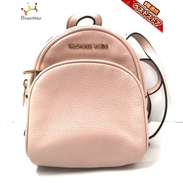 MICHAEL KORS◇カゴバッグ/レザー/ピンク/35T0GERB5L ファッション ...